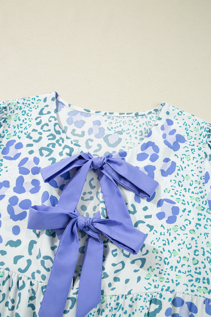 Lacey Puff Sleeve Mini Dress