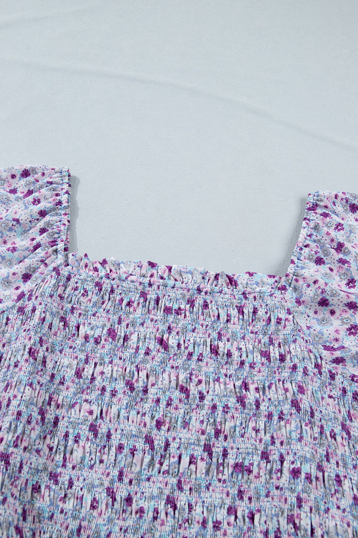 Kelsey Square Smocked Maxi PLUS Dress