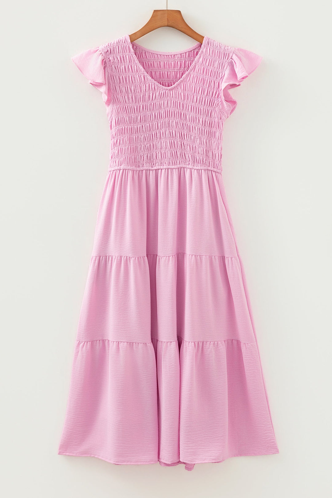 Treasure Flare Tiered Midi Dress