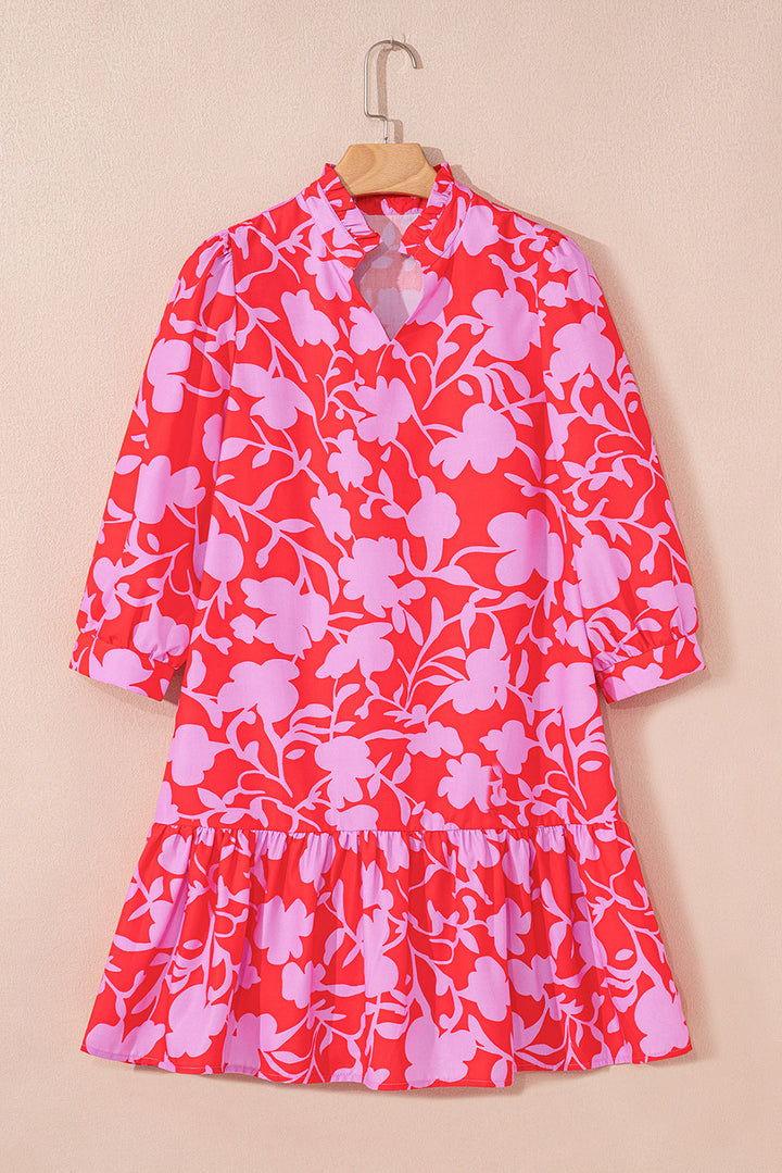 Milan Ruffle Hem Mini Dress