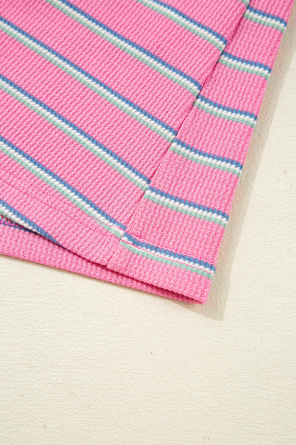 Giana Stripe Textured Knit Long Sleeve Top