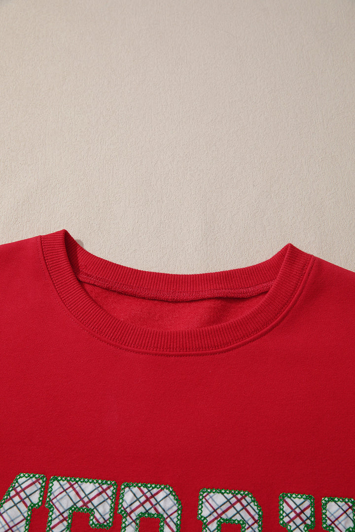 Paulina Bow Decor Christmas Sweatshirt