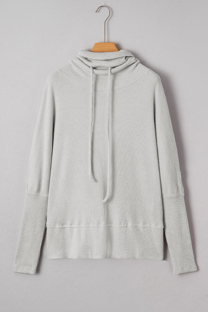 Amber Drawstring Cowl Oversize Top