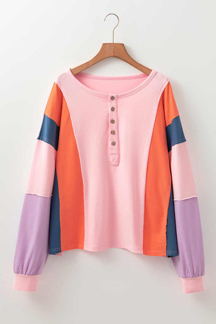 Parker Sleeve Henley top Long Sleeve Top