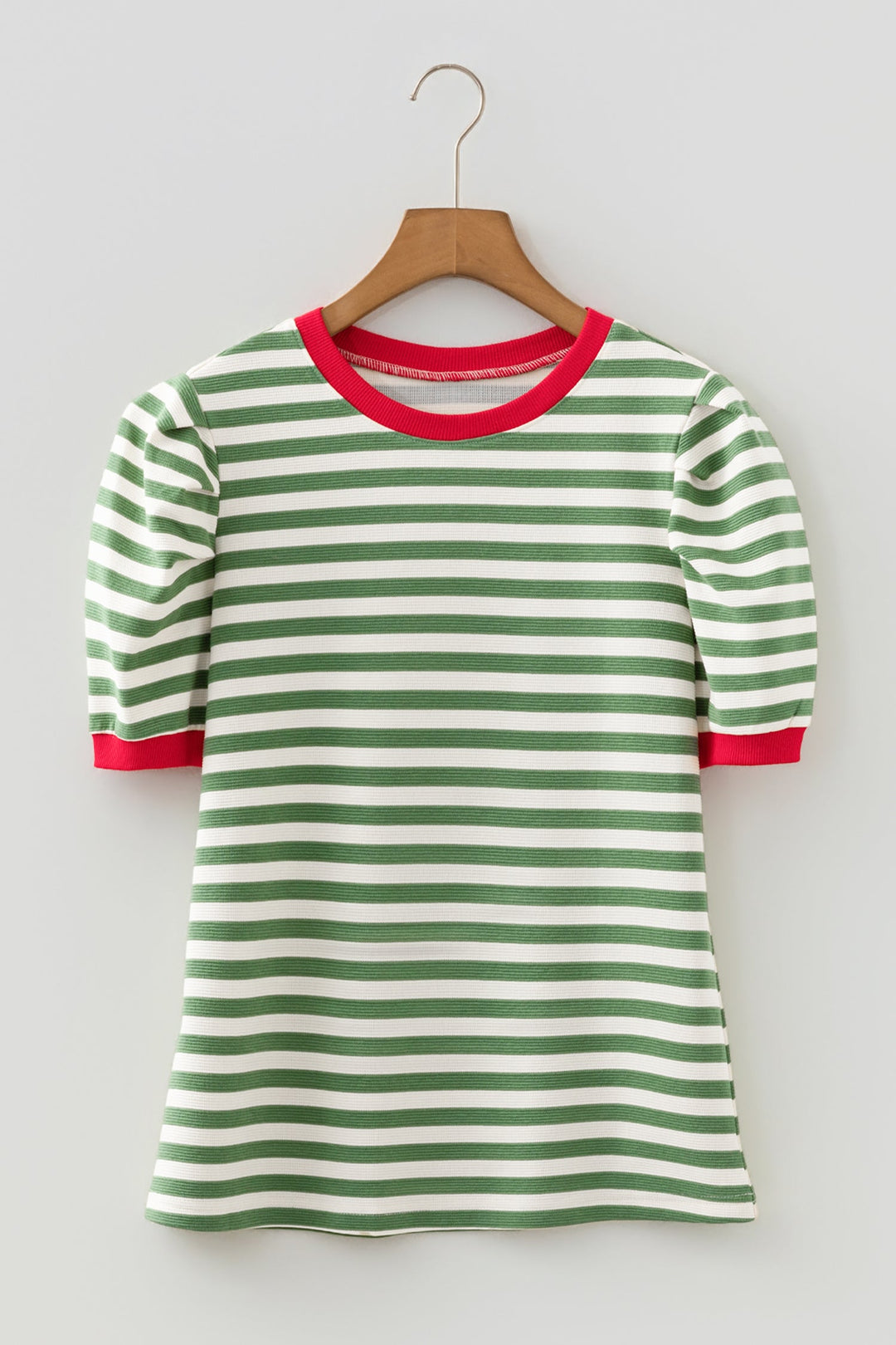 Joy Sleeve Contrast Trim Tee