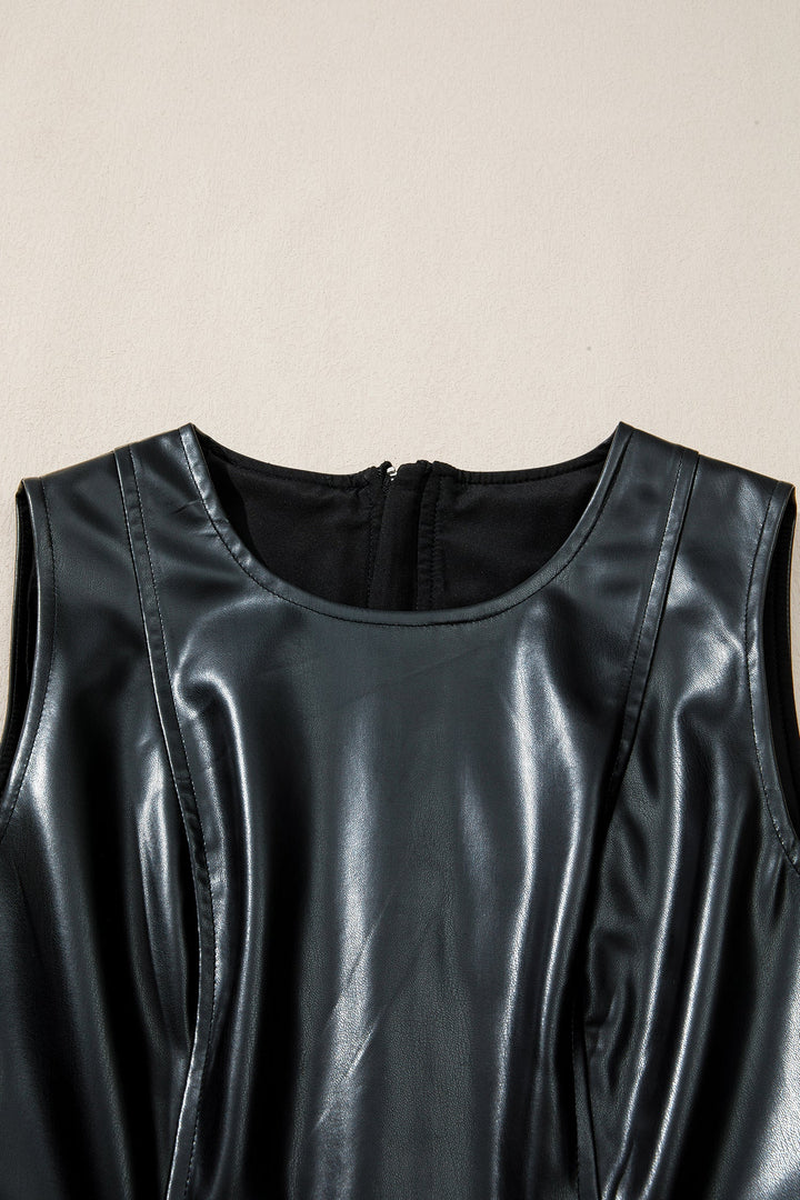 Lillian Hem Sleeveless Mini Dress
