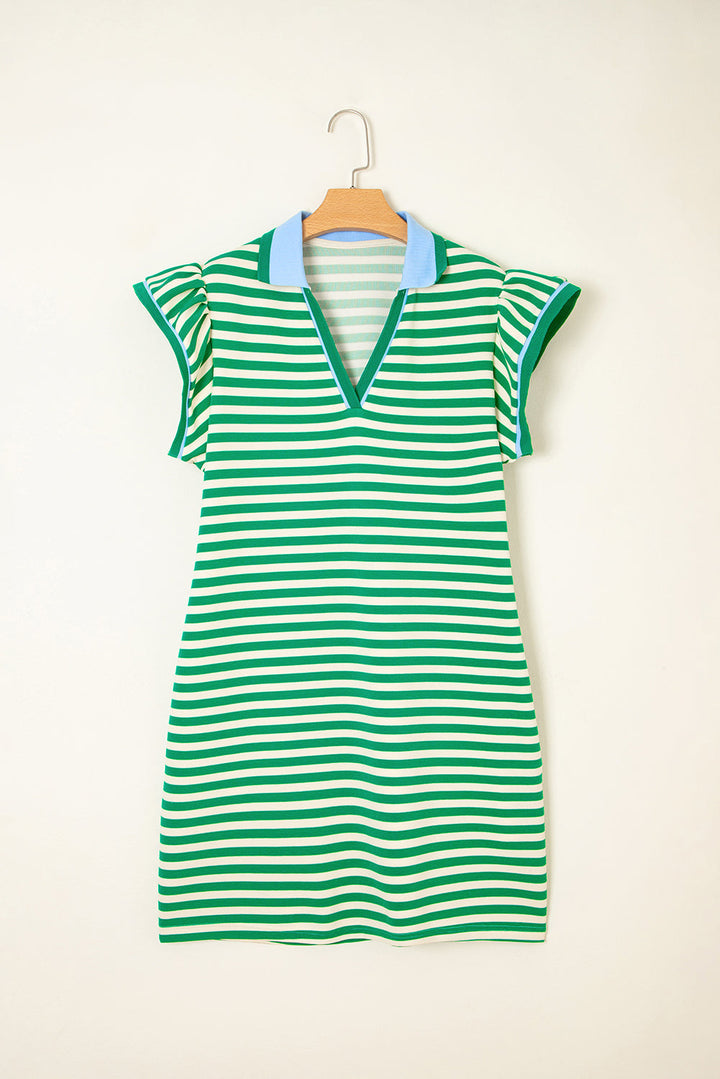 Kahlani Flutter Sleeve Short Dress