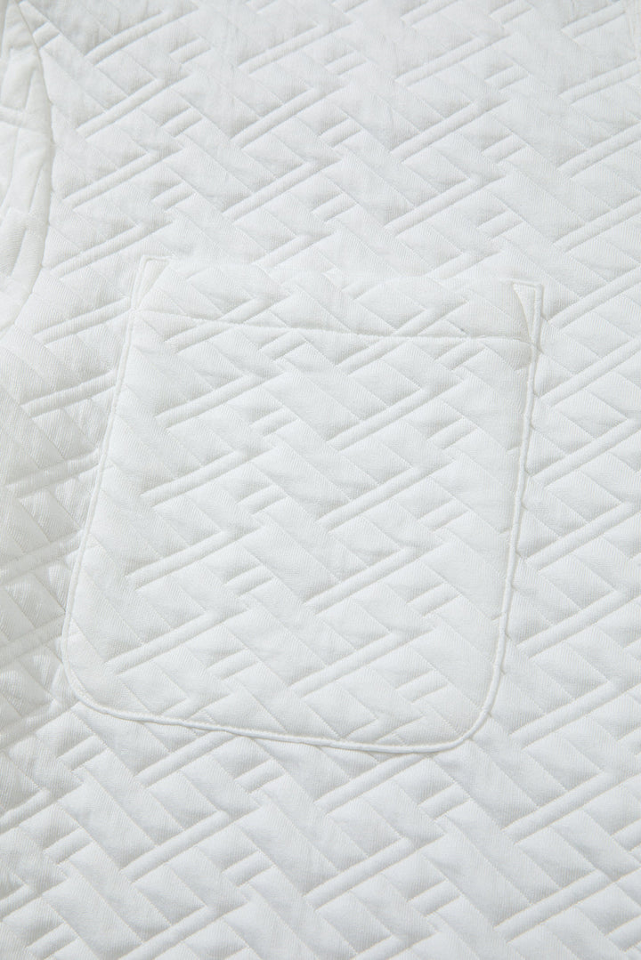 Raina Textured Collared Pullover