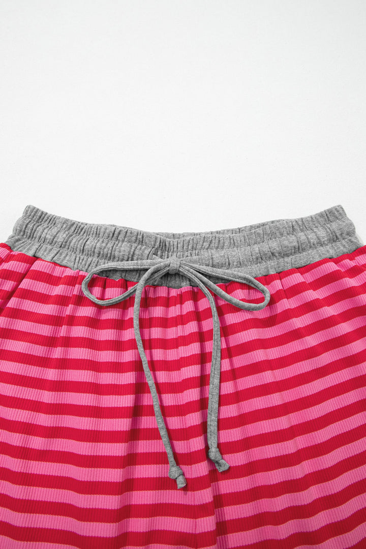 Ocean Waist Casual Ribbed Shorts