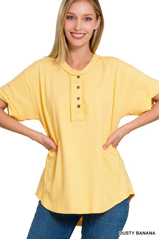 REANNA RAW EDGE TOP