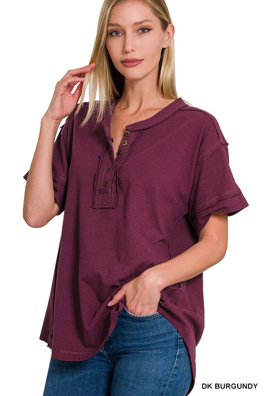 REANNA RAW EDGE TOP