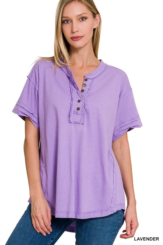 REANNA RAW EDGE TOP