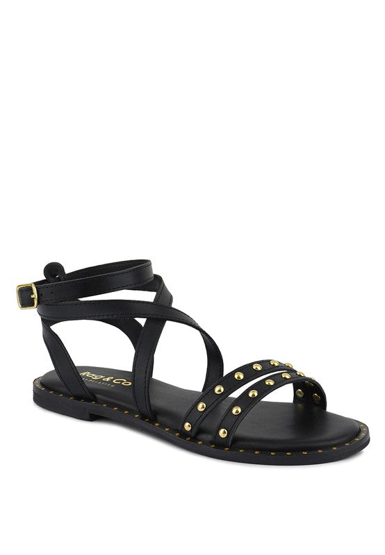 CORRIANE Studs Embellishment Strappy Sandals