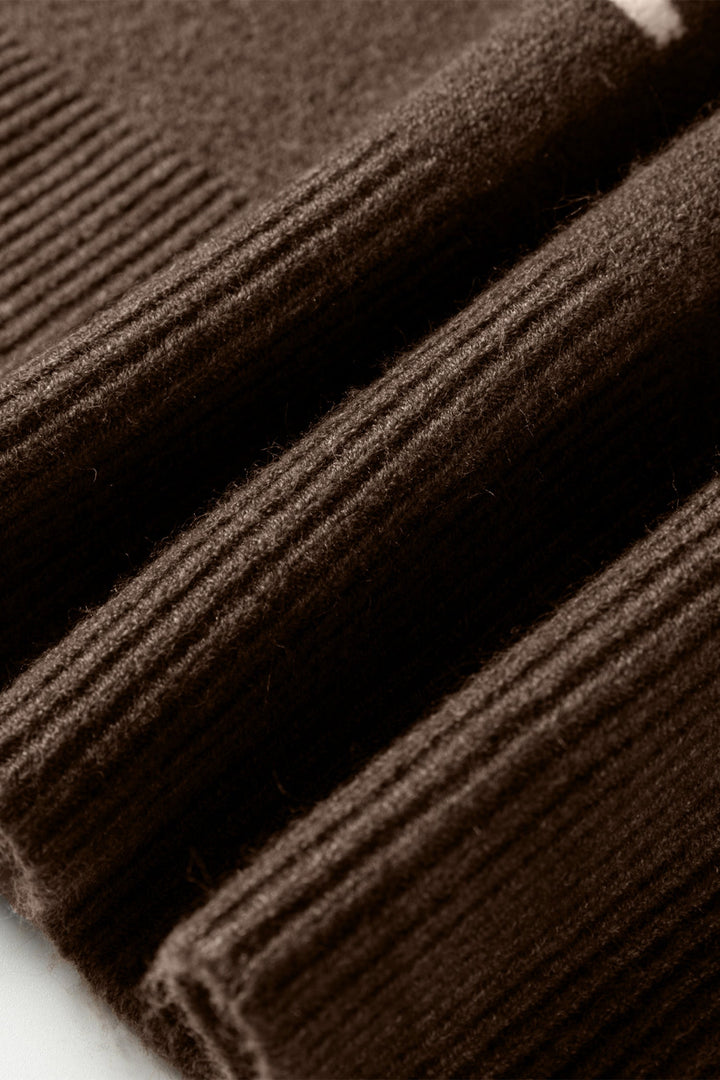 Renata Ribbed Edge Knit Sweater