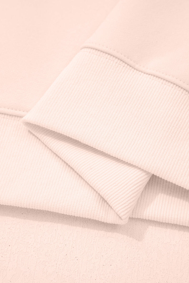 Ensley apricot Oversize Mock Sweatshirt