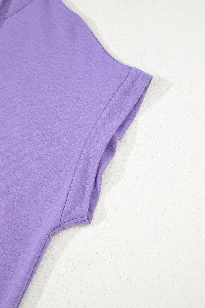 Mariam Short Sleeve Kangaroo Hoodie