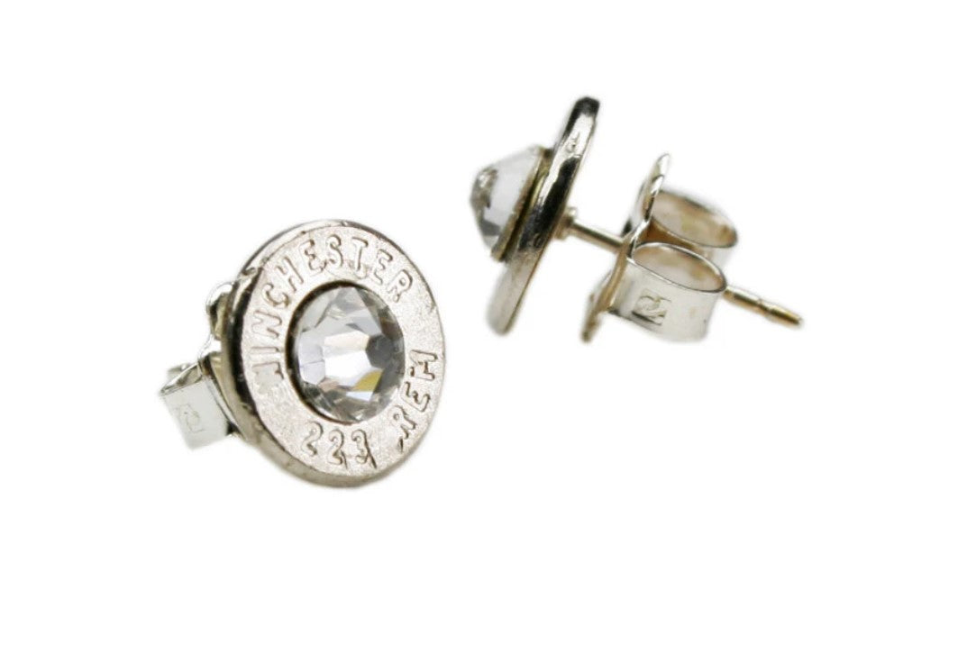 223 Bullet Head Stud Earrings