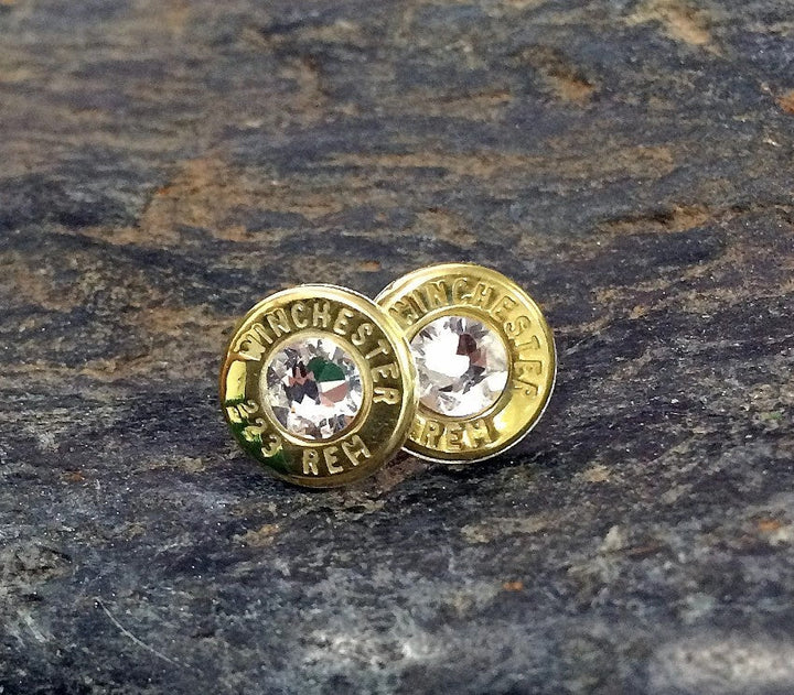 223 Bullet Head Stud Earrings