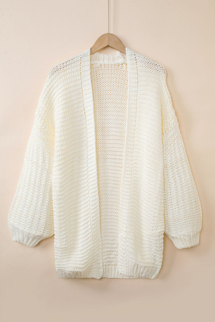 Oakley Shoulder Puff Sleeve Cardigan