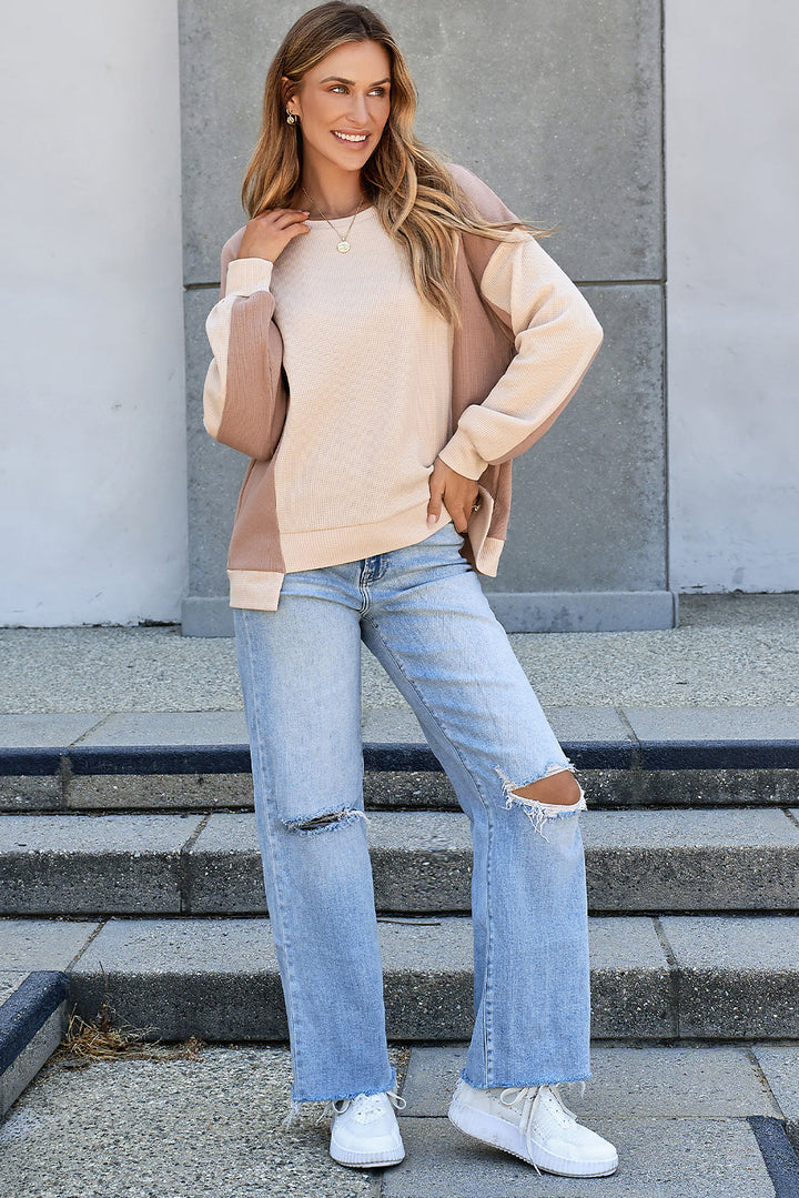 Lavender Low Raglan Sleeve Sweatshirt