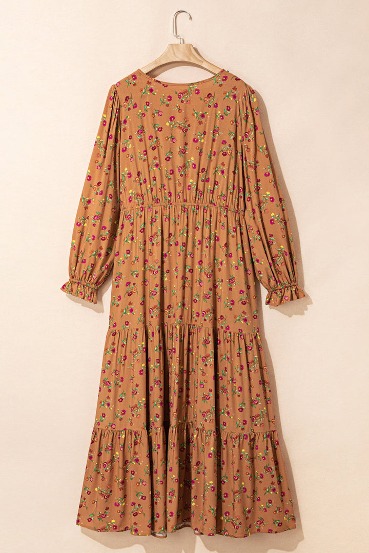 Charleigh Sleeve Tiered Maxi PLUS Dress