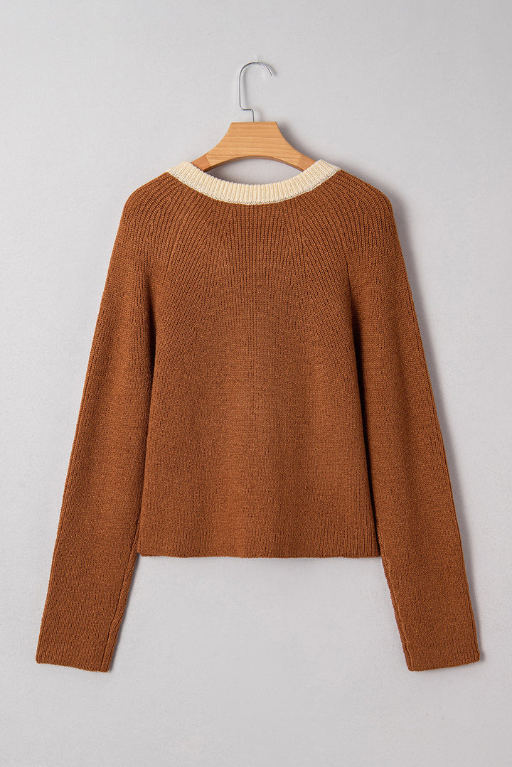 Gabriella Knit Neckline Short Cardigan