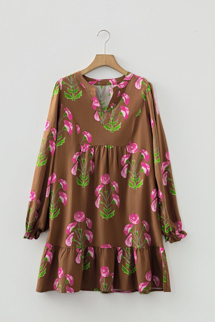 Kelly Hem Puff Sleeve Dress