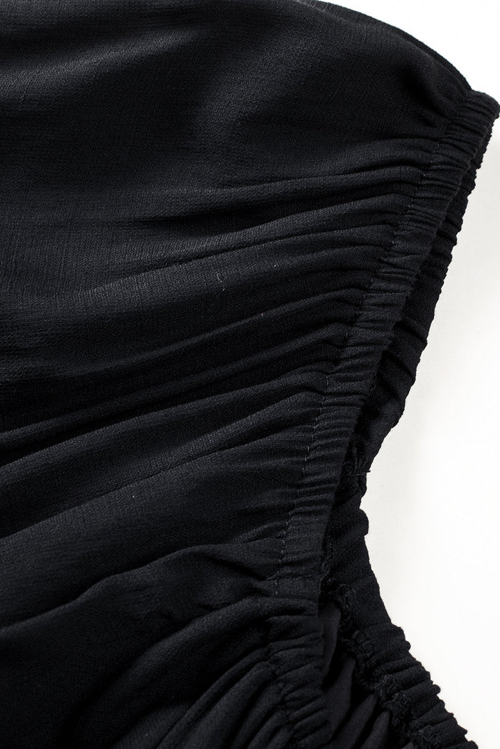 Tatum Drawstring Ruffle Mini Dress