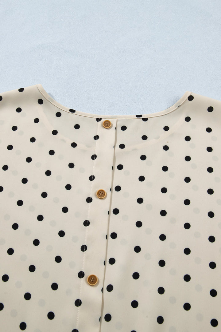 Alison Short Sleeve Babydoll PLUS Blouse
