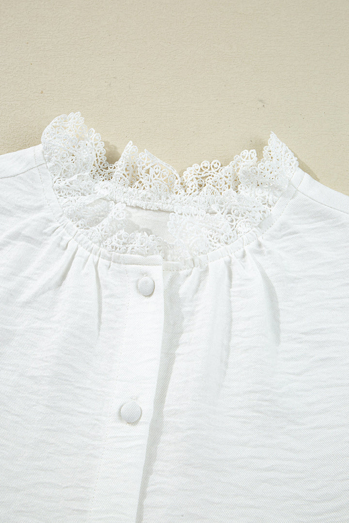 Ivy Patchwork Stand Loose Shirt