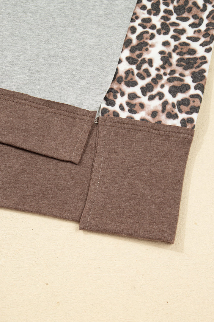 Camila Block Patchwork Dolman PLUS Sweatshirt