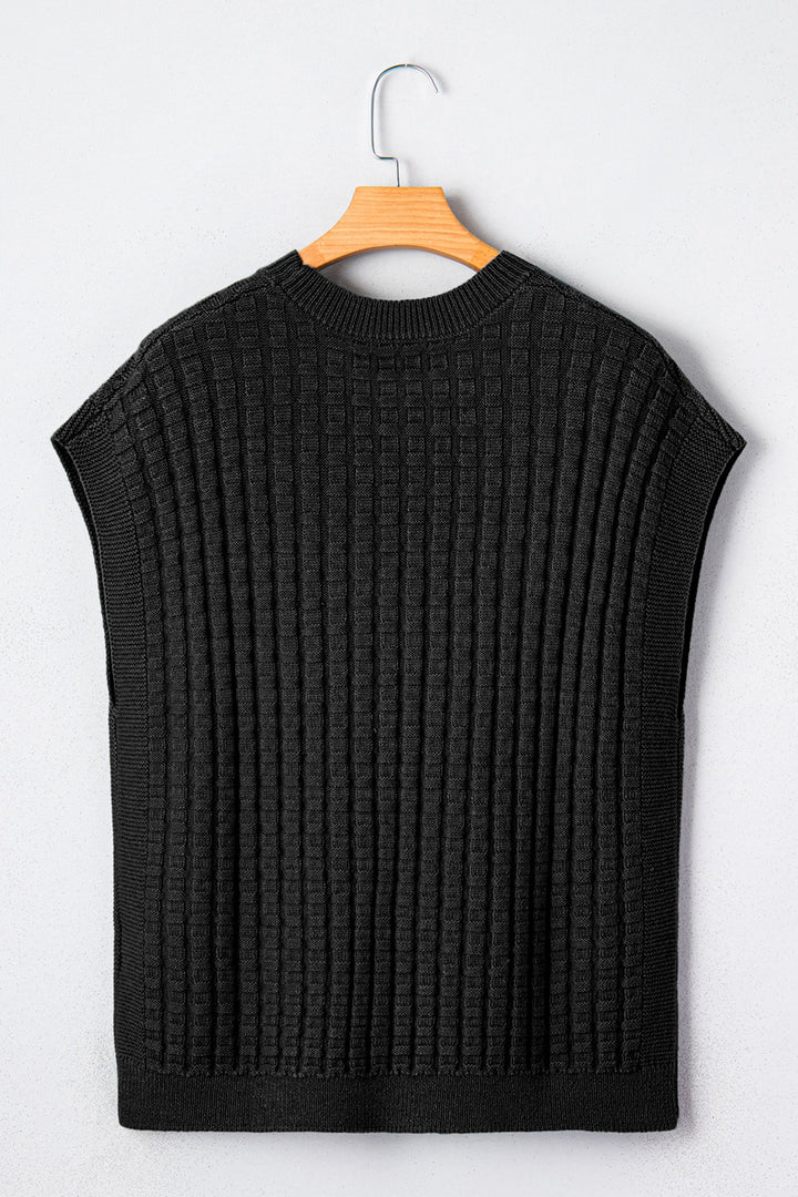 Marina Textured Short Sleeve Sweater