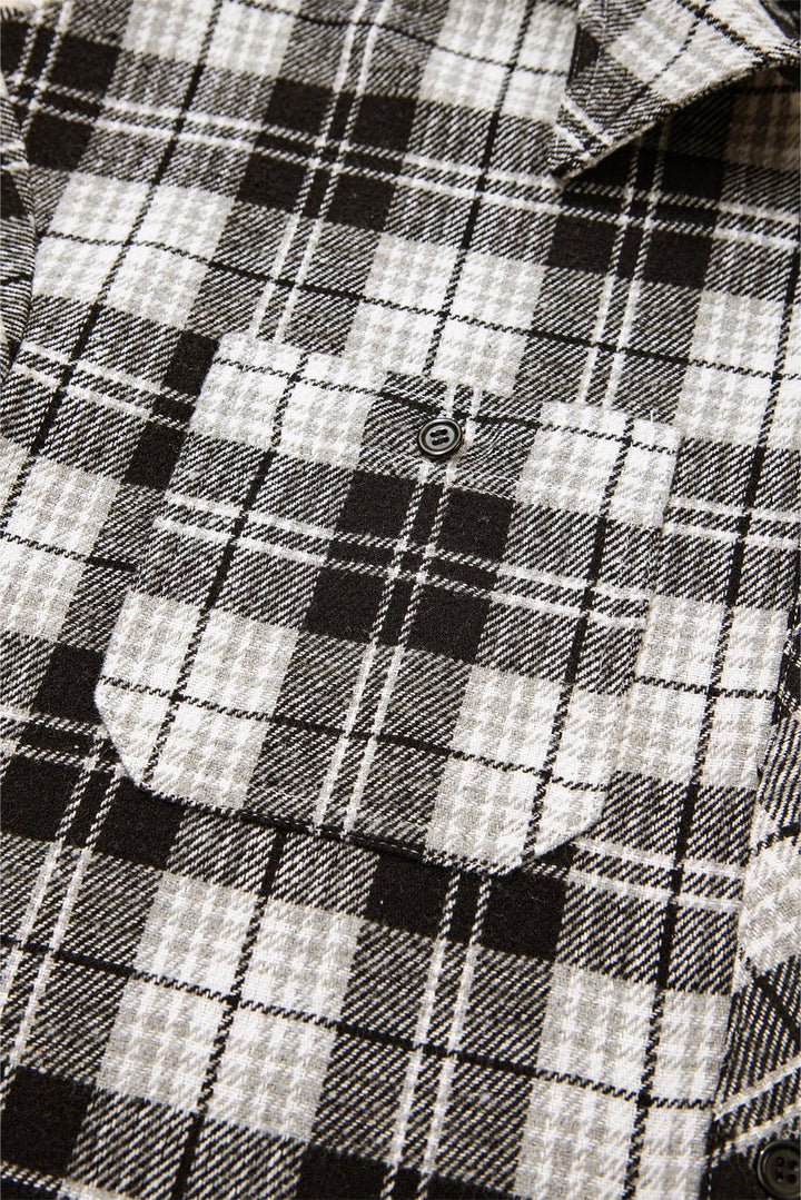 Leona Plaid Print Chest Shirt