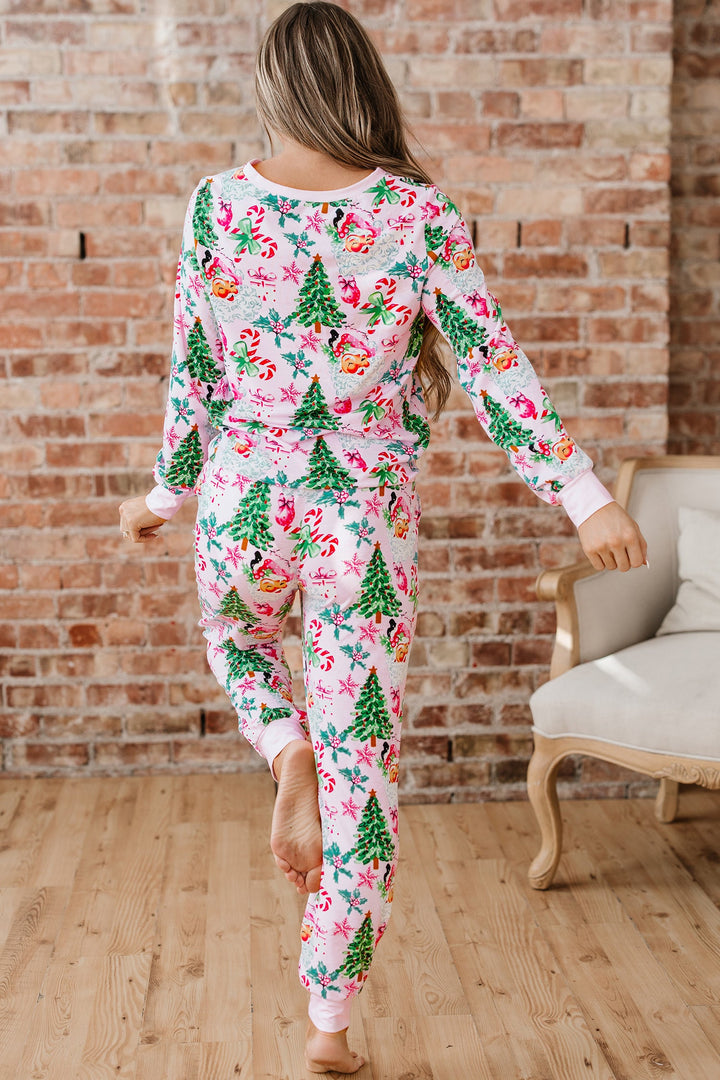 Georgia Pattern Pullover Drawstring Pants