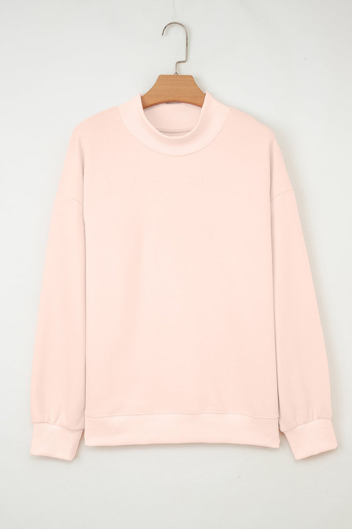 Ensley apricot Oversize Mock Sweatshirt
