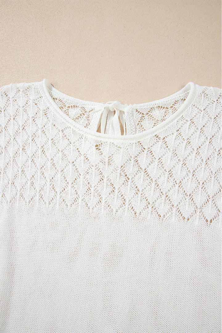Miracle Back Short Sleeve Sweater