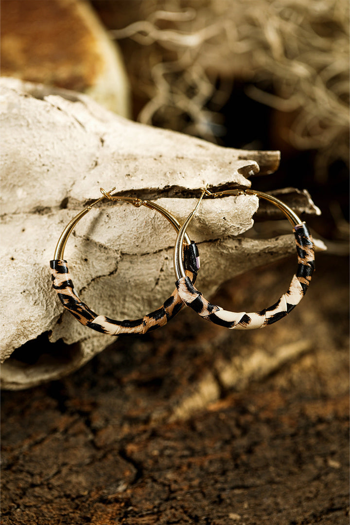 Lettie Plated Detail Hoop Earrings