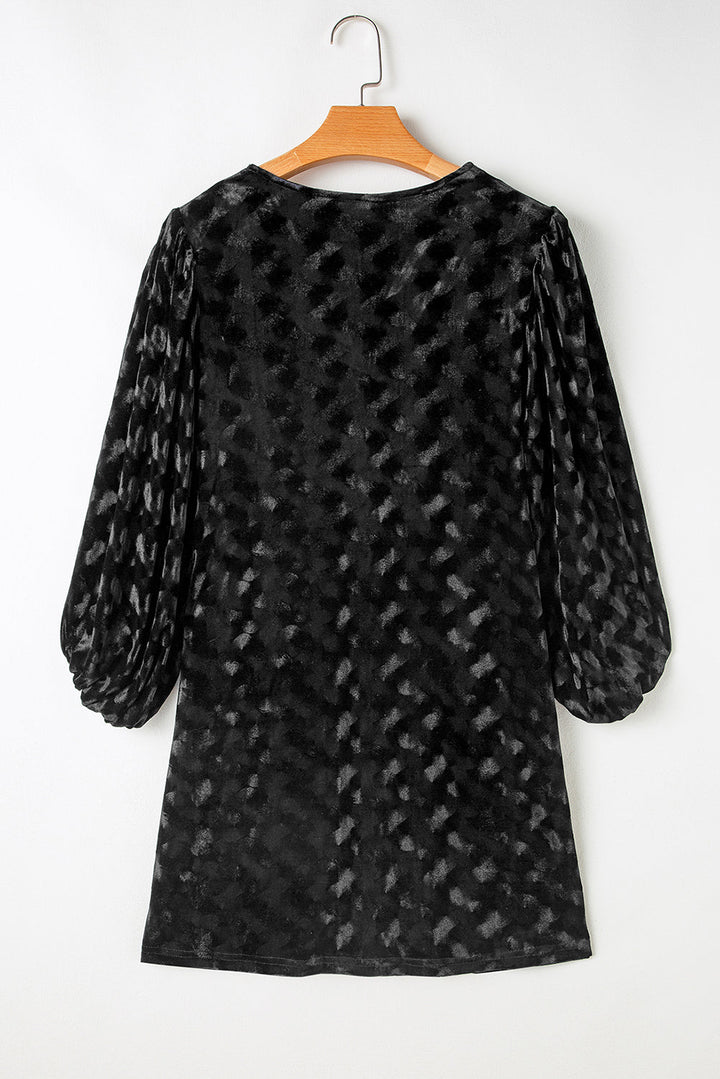 Ximena Sleeve Velvet Mini Dress