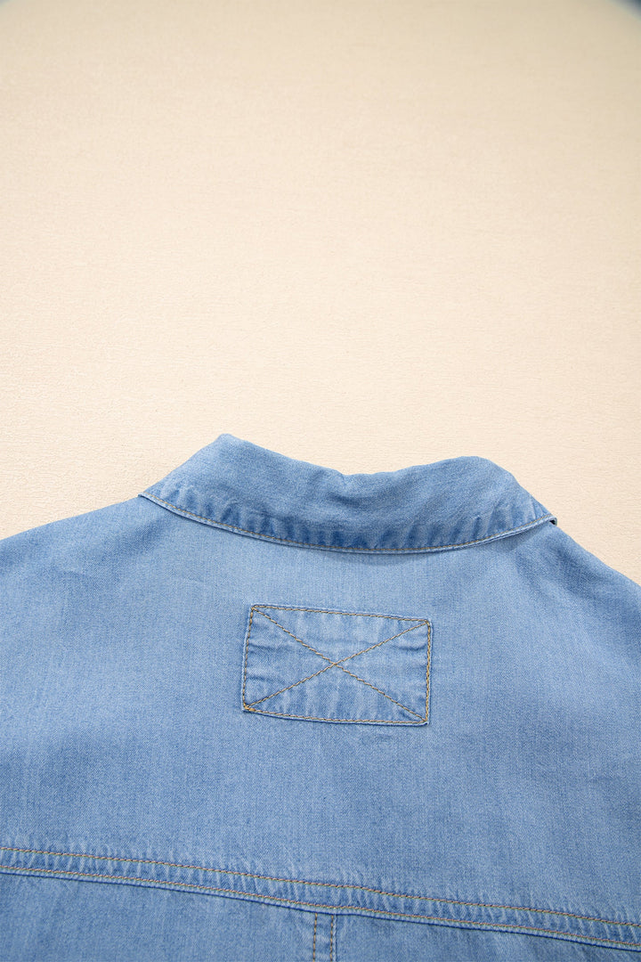 Daphne High Low Chambray Shirt