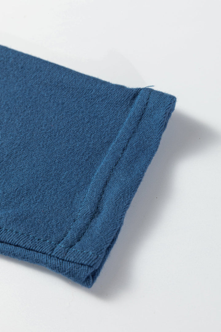 Gabriela Solid Color Patchwork Long Sleeve Top