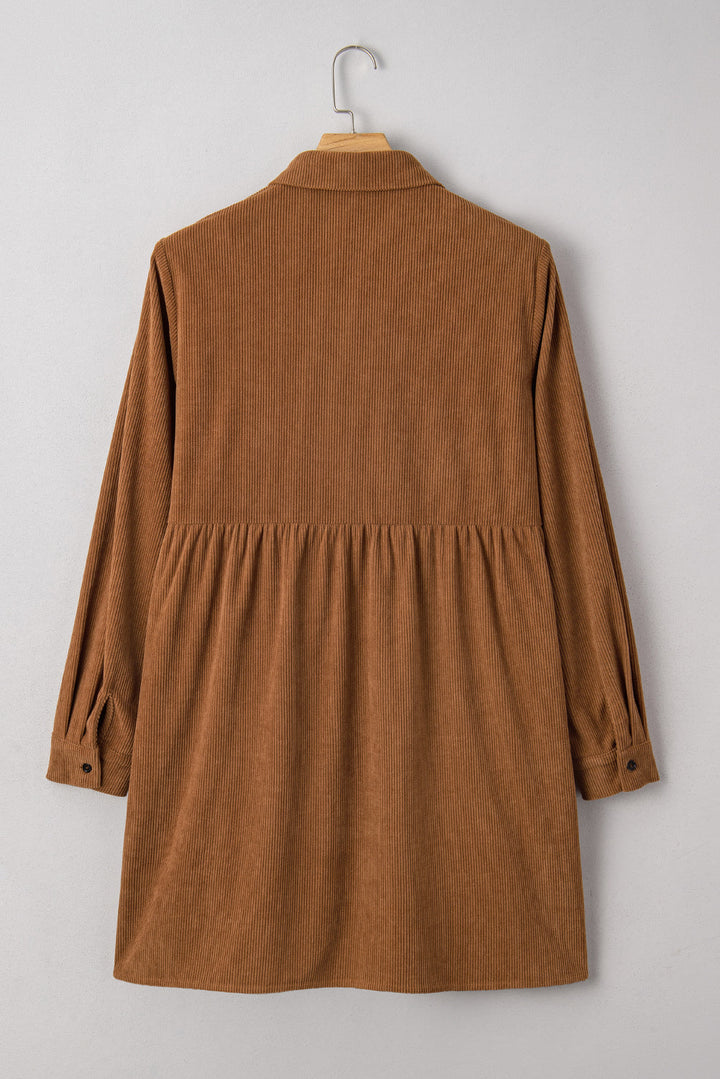 Galilea Corduroy Full Collared PLUS Shirt
