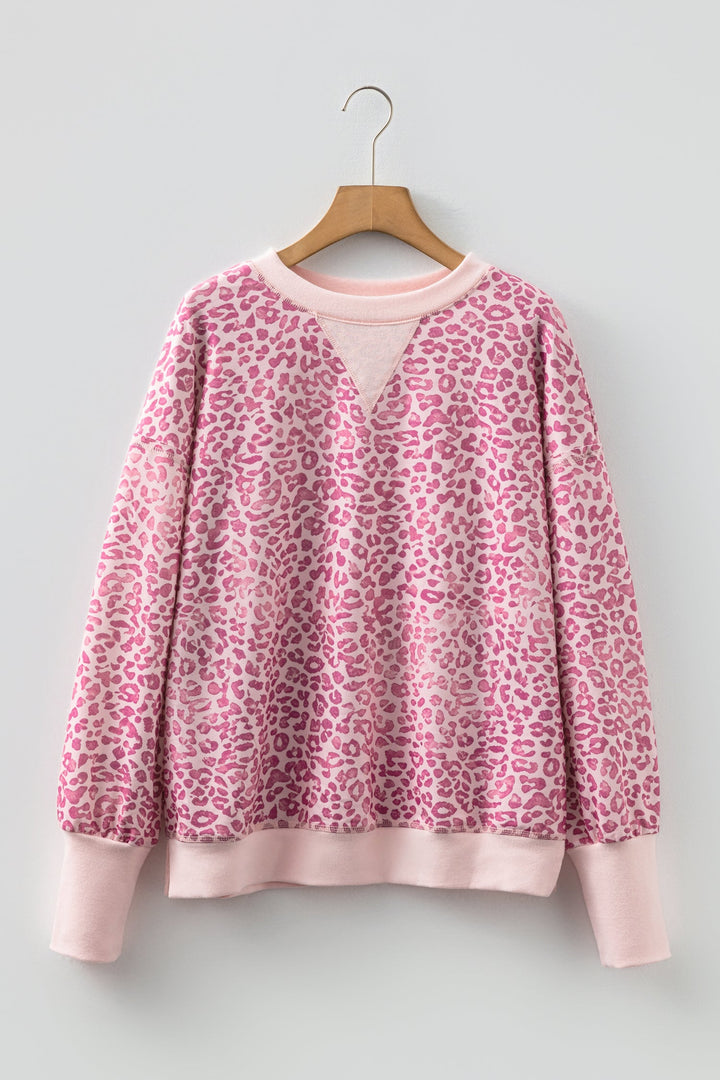 Wrenlee Print Patchwork Sweatshirt