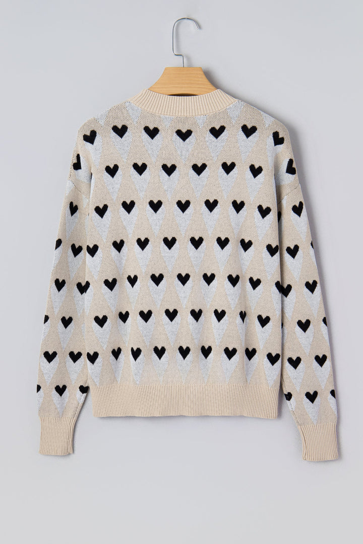 Aspyn Ribbed Trim Loose Sweater