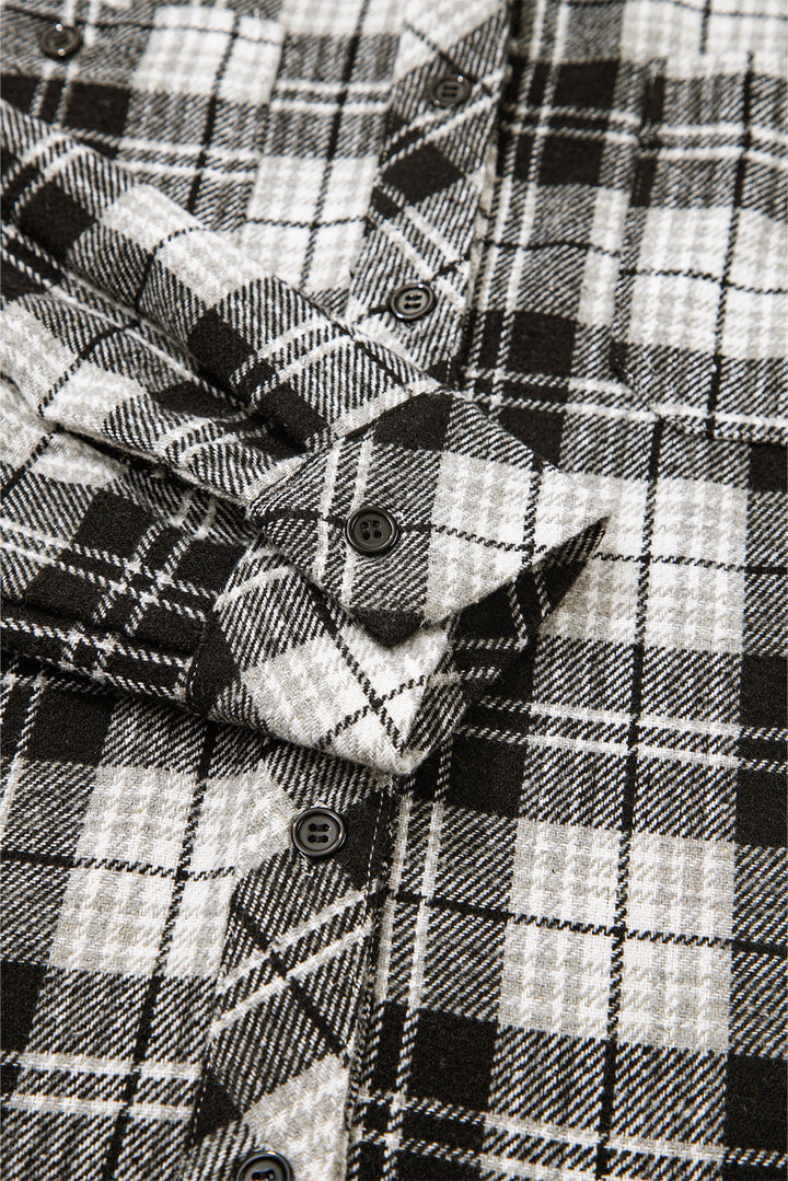 Leona Plaid Print Chest Shirt