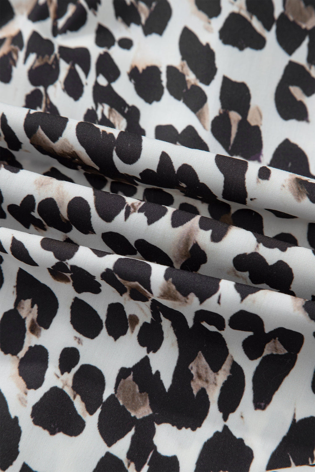 Kayleigh Print Contrast Trim Long Sleeve PLUS Top