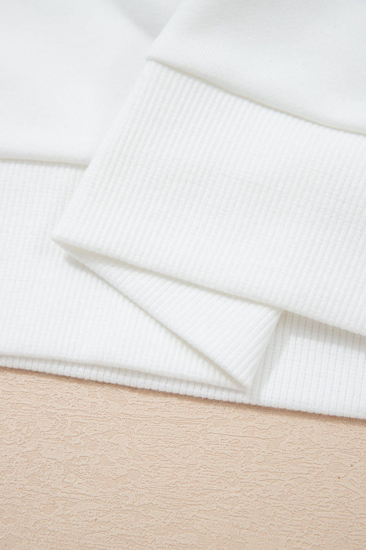 Esme Striped Puff Sleeve Sweatshirt