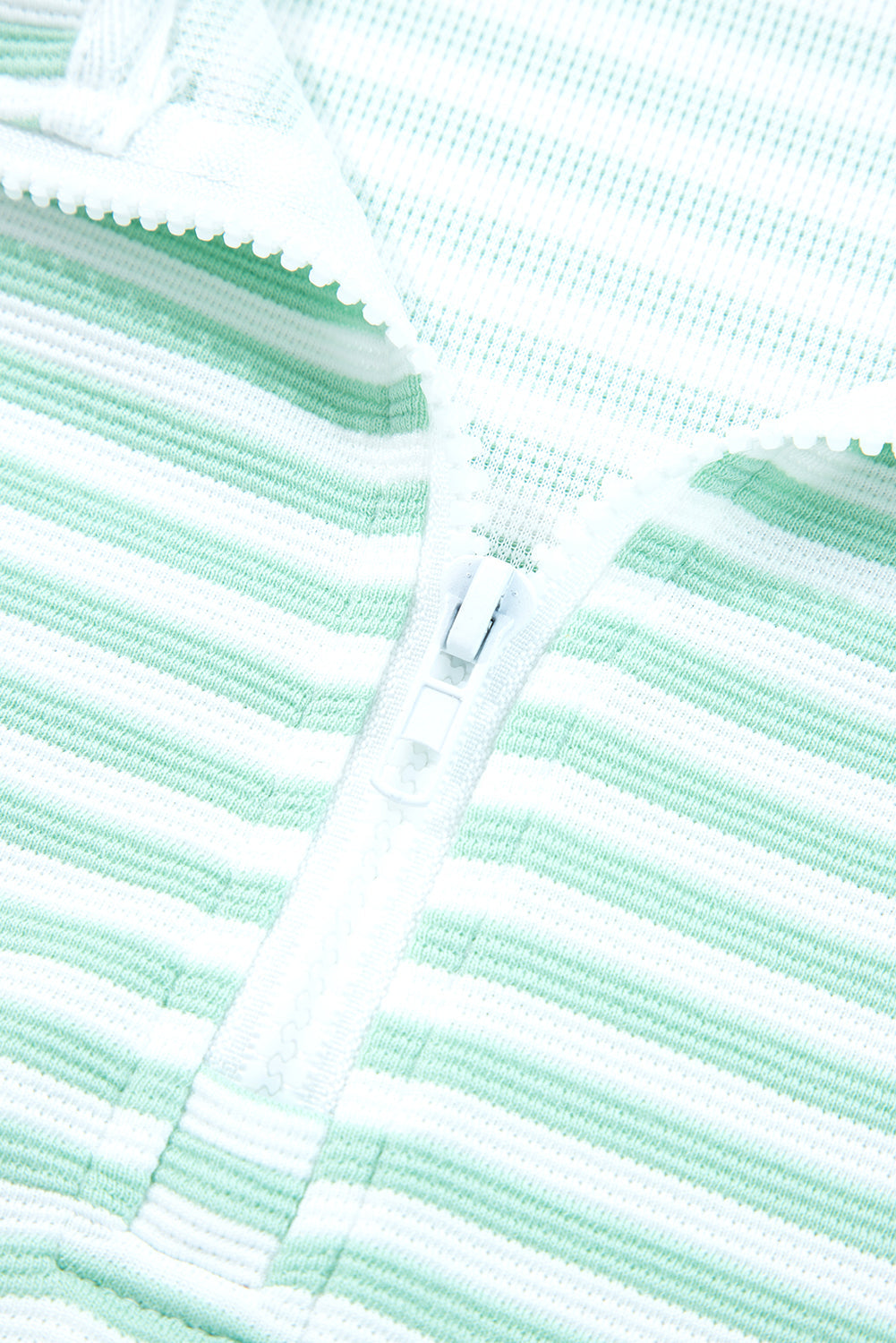 Reign Zip Collar Pullover Long Sleeve Top