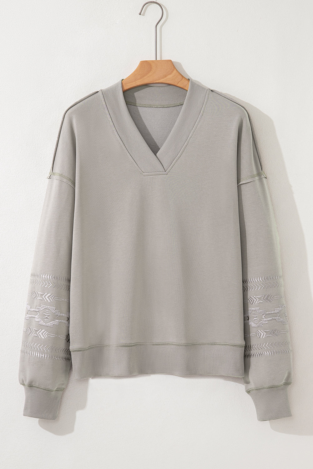 Kaylee aztec Embroidered Western Sweatshirt