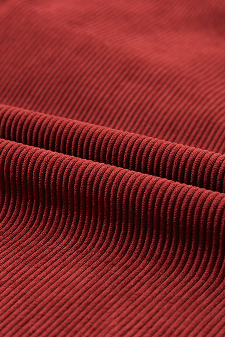 Araceli Ribbed Corduroy Oversized Sweatshirt