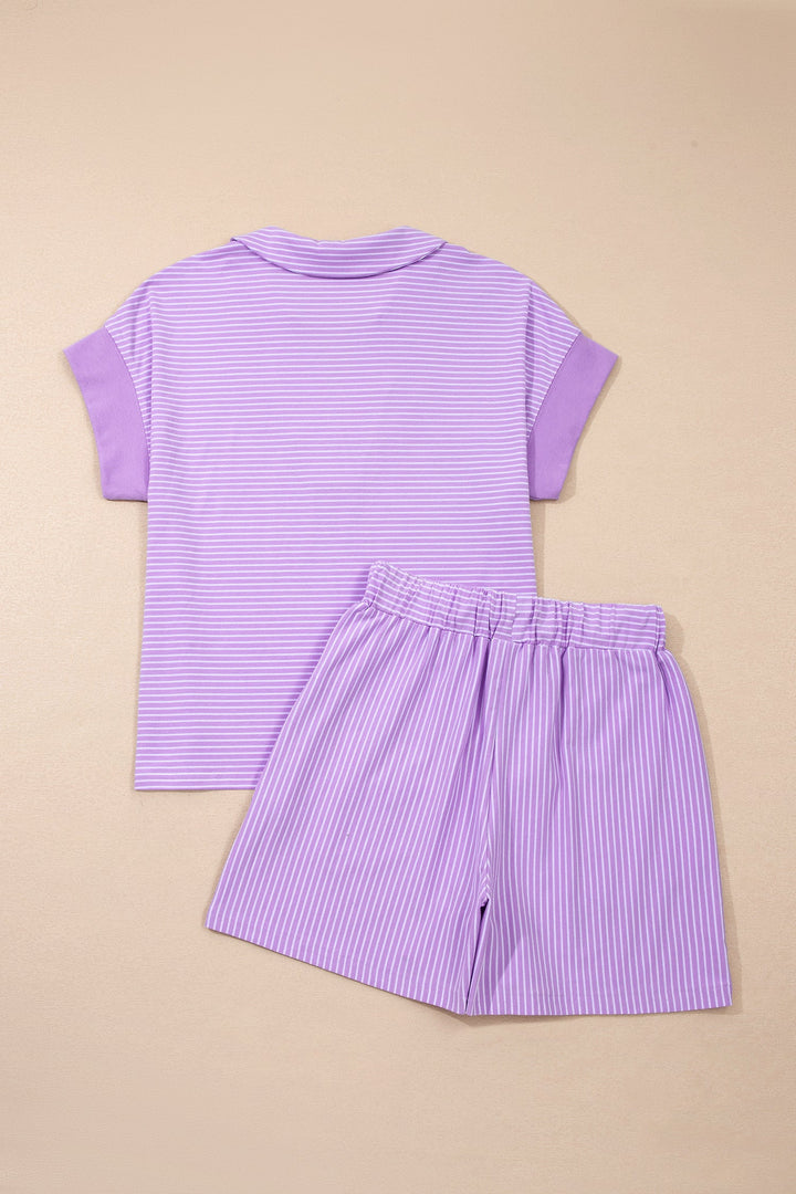 Zara Dolman Sleeve Polo Shirt Set